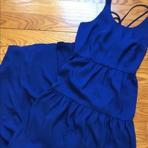 Stand out blue Loft Maxi dress size 2